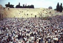 Jewish Worshippers at Western Wall